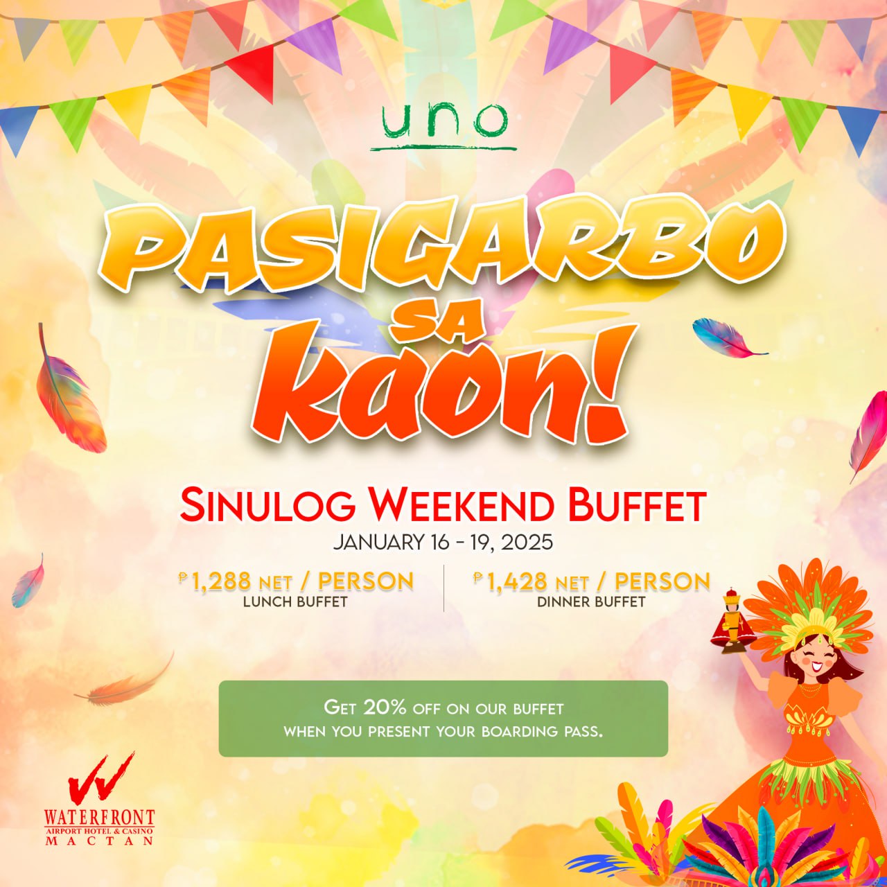 Sinulog Weekend Buffet Details